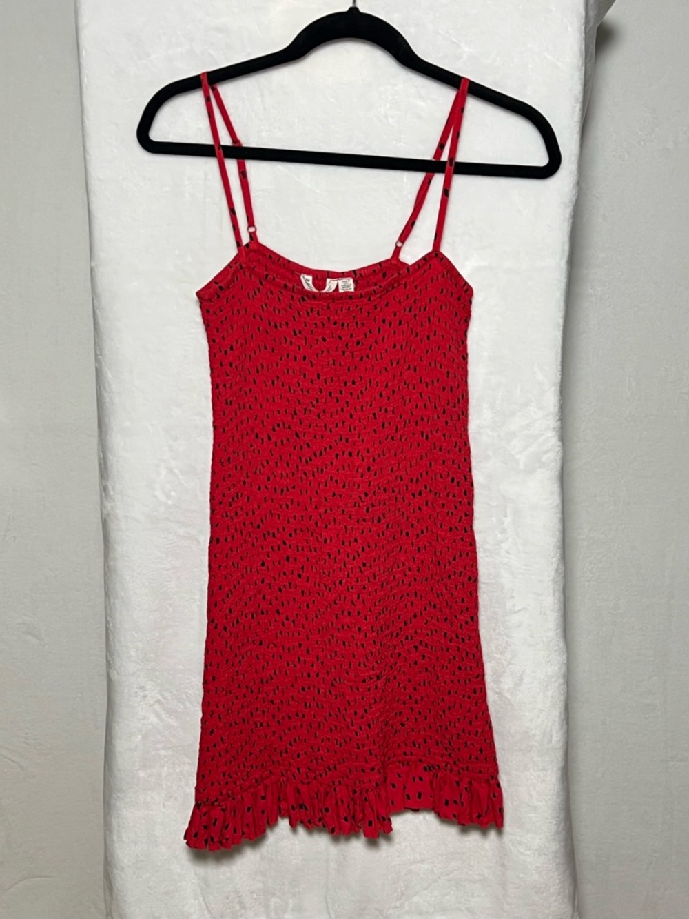 BILLABONG So Bright Bodycon Mini Dress in Red with Black Print - size M Juniors